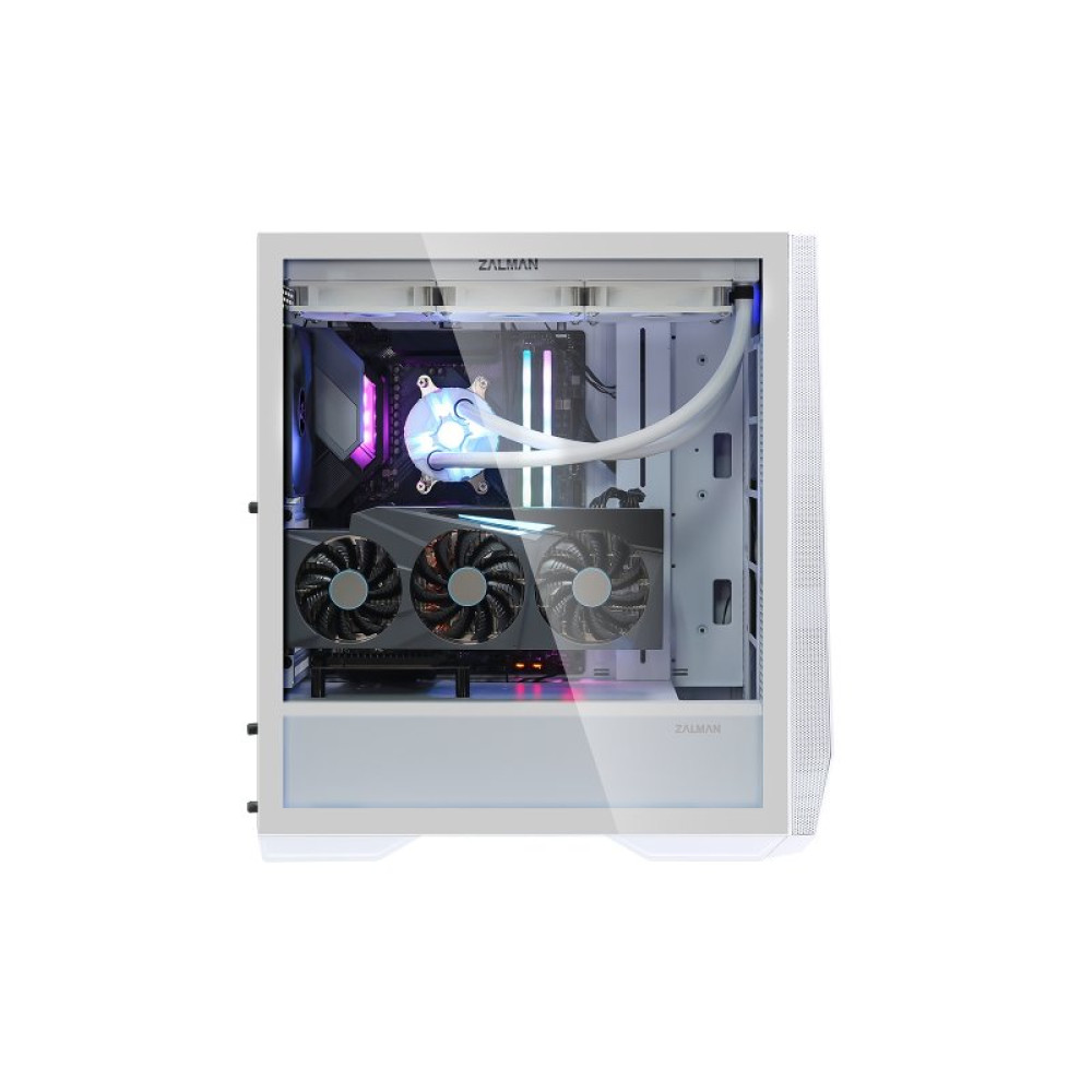 Корпус Zalman Z9 ICEBERG WHITE, без БЖ, 2xUSB3.0, 2xUSB2.0, 2x140mm Black fans, TG Side P (Z9ICEBERGWH)