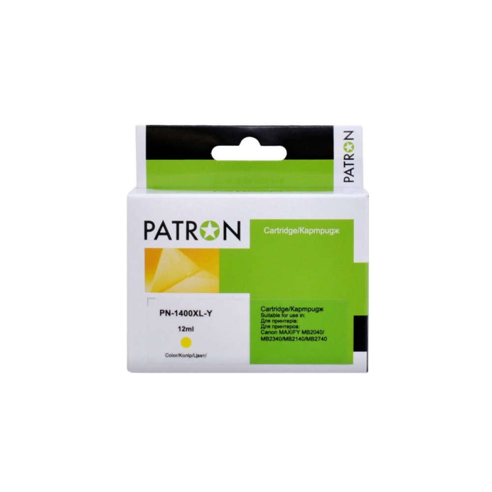 Картридж Patron Canon PGI-1400Y XL (9204B001) 1000 арк (PN-1400XL-Y)