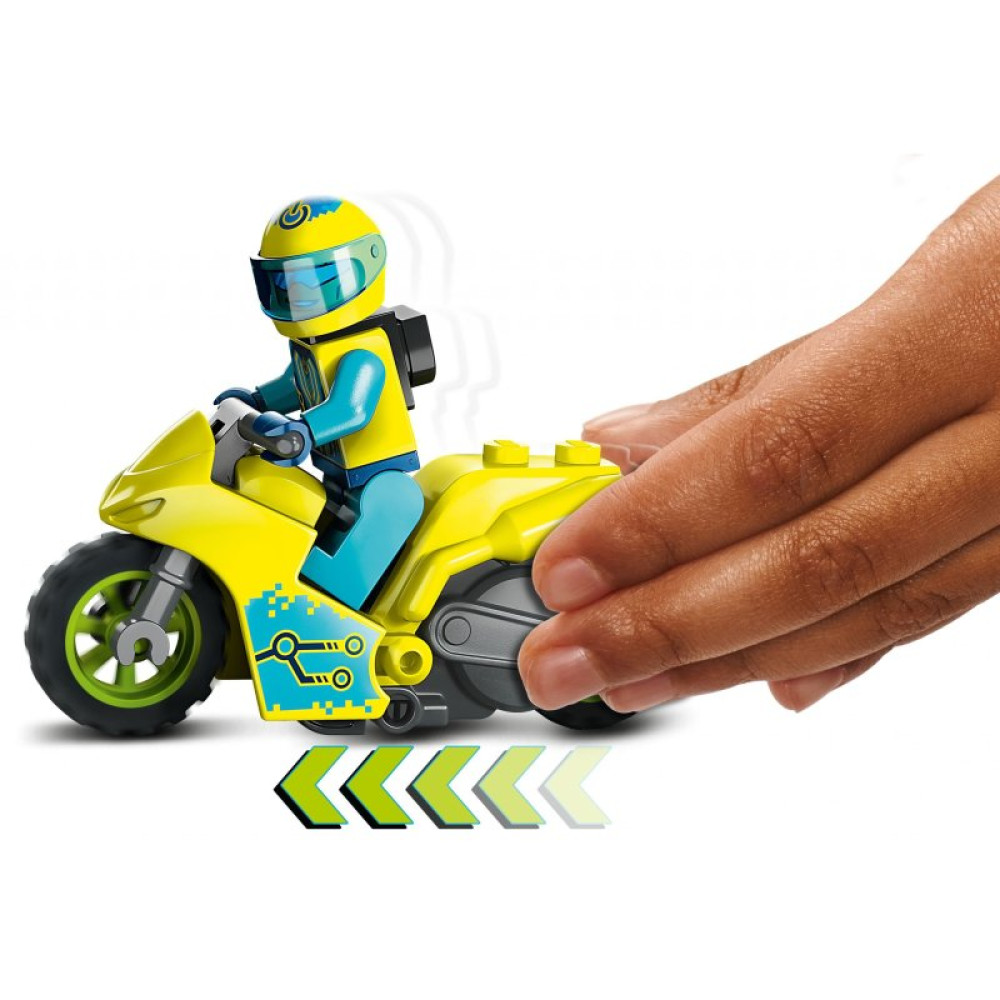 Конструктор LEGO City Каскадерский кибермотоцикл 13 деталей (60358)