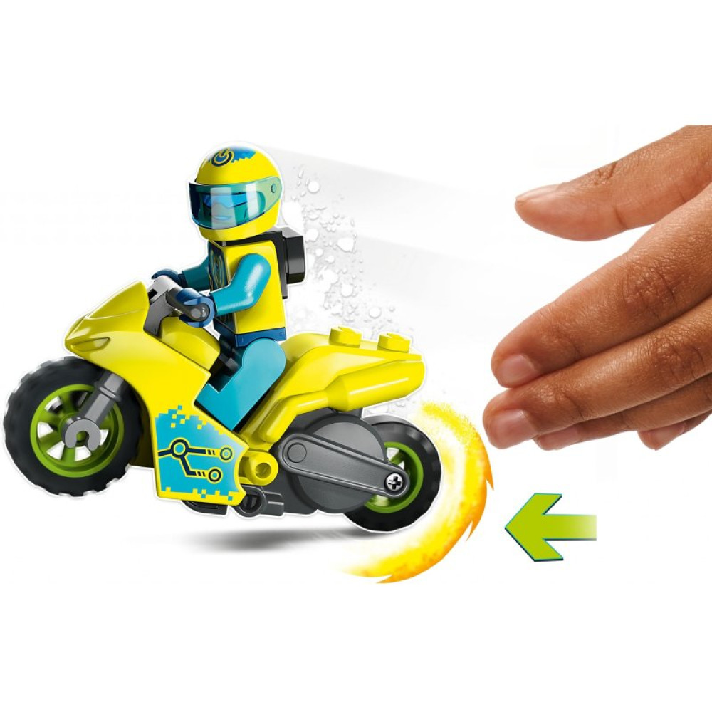 Конструктор LEGO City Каскадерский кибермотоцикл 13 деталей (60358)