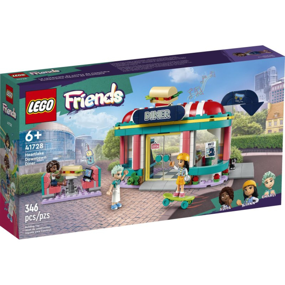 Конструктор LEGO Friends Хартлейк Сити: ресторанчик в центре города 346 деталей (41728)