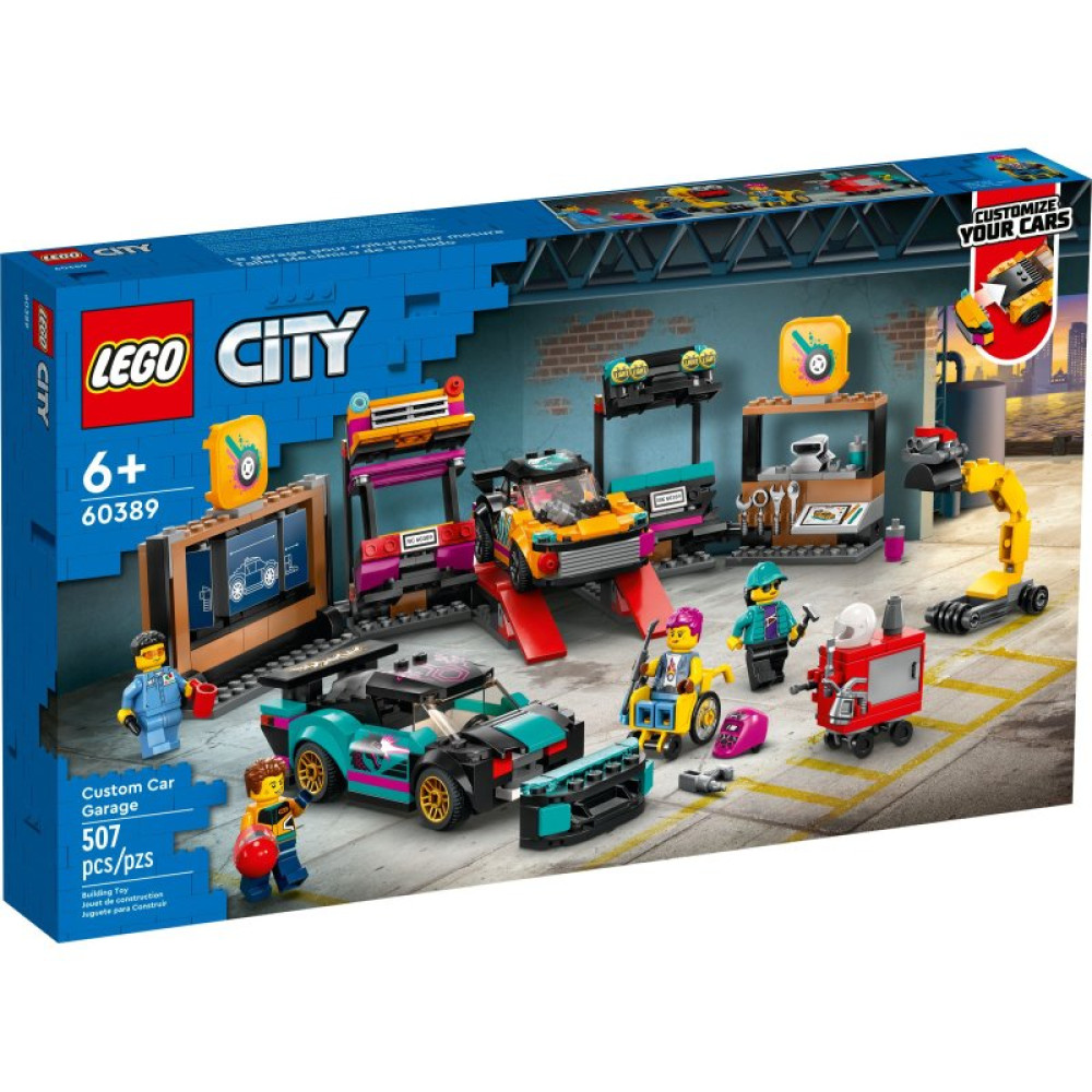 Конструктор LEGO City Тюнинг-ателье 507 деталей (60389)