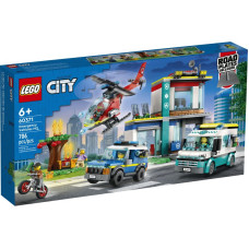 Конструктор LEGO City Центр управления спасательным транспортом 706 деталей (60371)