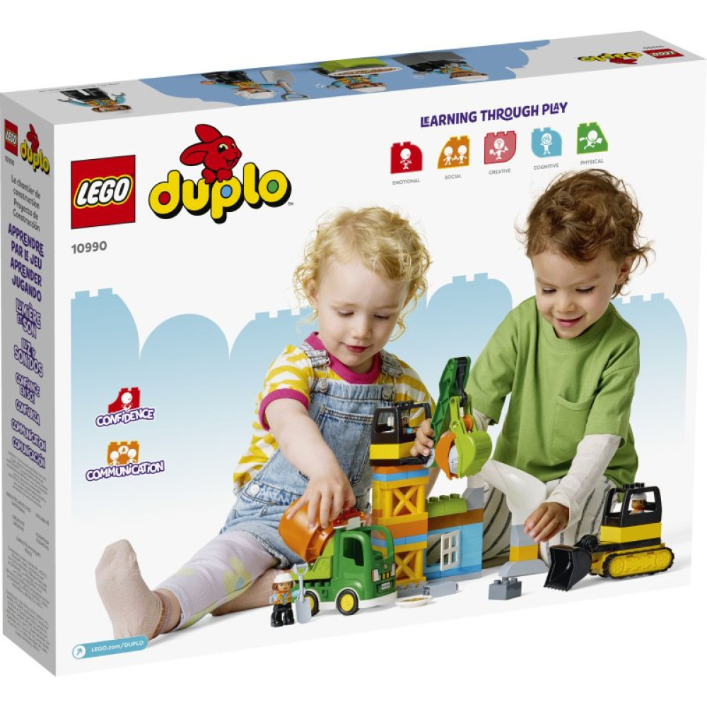 Конструктор LEGO DUPLO Town Строительная площадка 61 деталь (10990) Конструктор LEGO DUPLO Town Строительная площадка 61 деталь (10990)