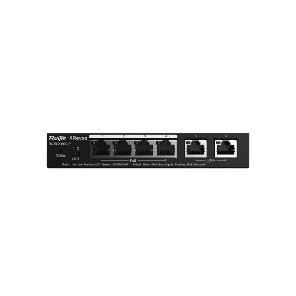 Комутатор мережевий Ruijie Networks RG-ES206GC-P