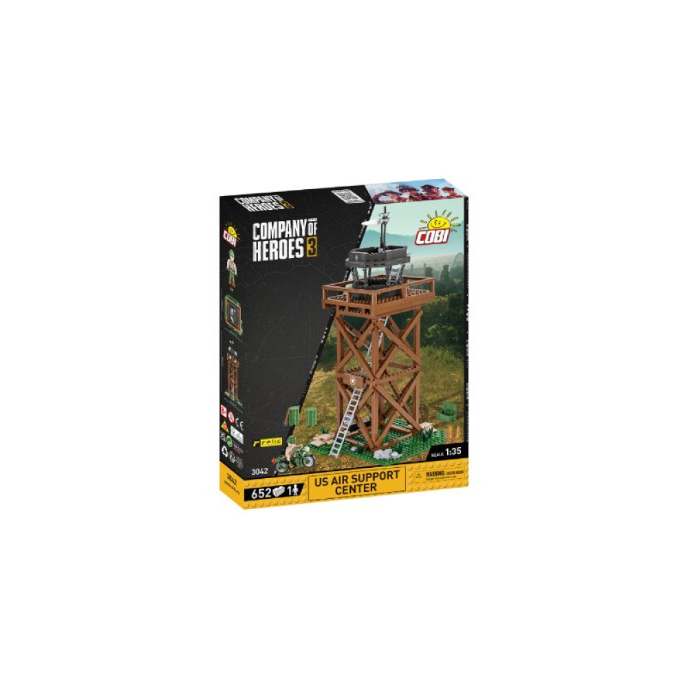 Конструктор Cobi Company of Heroes 3 USA Центр Авиаподдержки, 652 детали (COBI-3042)