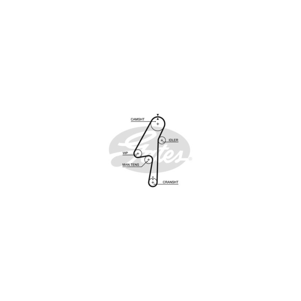 Комплект ремня ГРМ с помпой Gates KP15580XS Комплект ремня ГРМ с помпой Gates KP15580XS