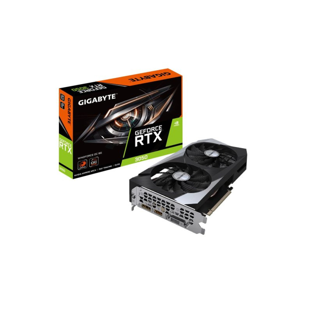 Відеокарта GIGABYTE GeForce RTX3050 8Gb WINDFORCE OC (GV-N3050WF2OC-8GD)