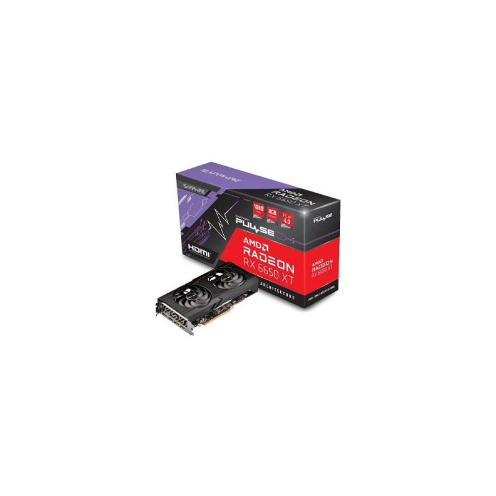 Видеокарта Sapphire Radeon RX 6650 XT 8Gb PULSE DUAL (11319-03-20G)