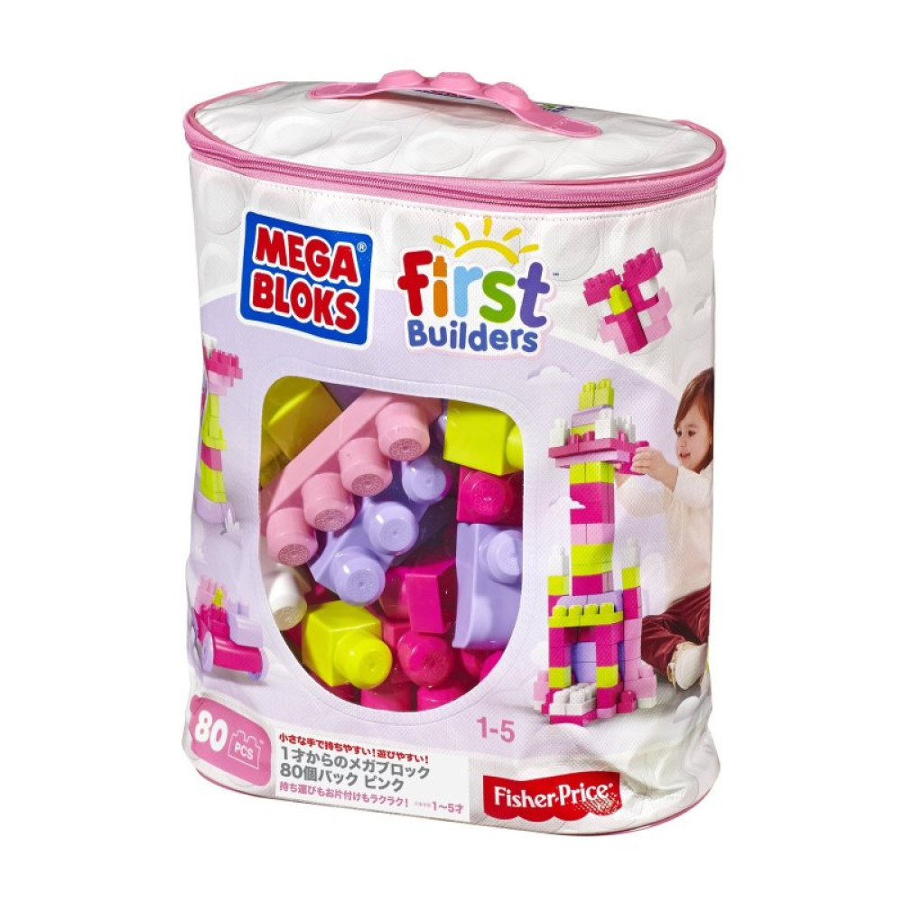 Конструктор Mega Bloks розовый в мешке 80 деталей (DCH62) Конструктор Mega Bloks розовый в мешке 80 деталей (DCH62)