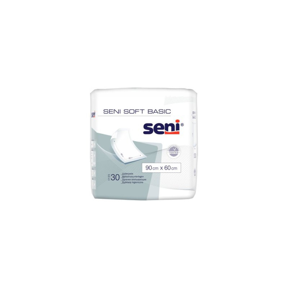 Пеленки для младенцев Seni Soft Basic 90х60 см 30 шт (5900516692315) Пеленки для младенцев Seni Soft Basic 90х60 см 30 шт (5900516692315)