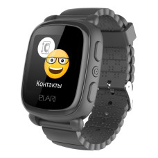Смарт-годинник Elari KidPhone 2 Black з GPS-трекером (KP-2B)