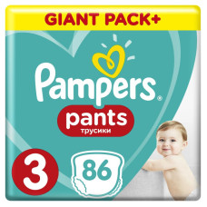 Подгузник Pampers трусики Pants Midi Размер 3 (6-11 кг), 86 шт (8001090994295_8006540067833) Подгузник Pampers трусики Pants Midi Размер 3 (6-11 кг), 86 шт (8001090994295_8006540067833)
