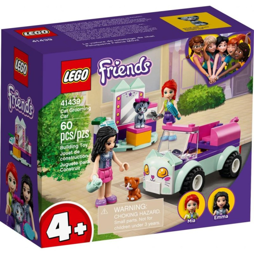 Конструктор LEGO Friends Авто парикмахера для кошек 60 деталей (41439)