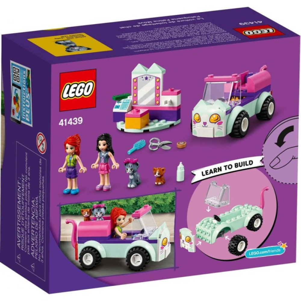 Конструктор LEGO Friends Авто парикмахера для кошек 60 деталей (41439)