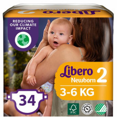 Подгузник Libero New Born 2 3-6 кг 34 шт (7322541197692) Подгузник Libero New Born 2 3-6 кг 34 шт (7322541197692)