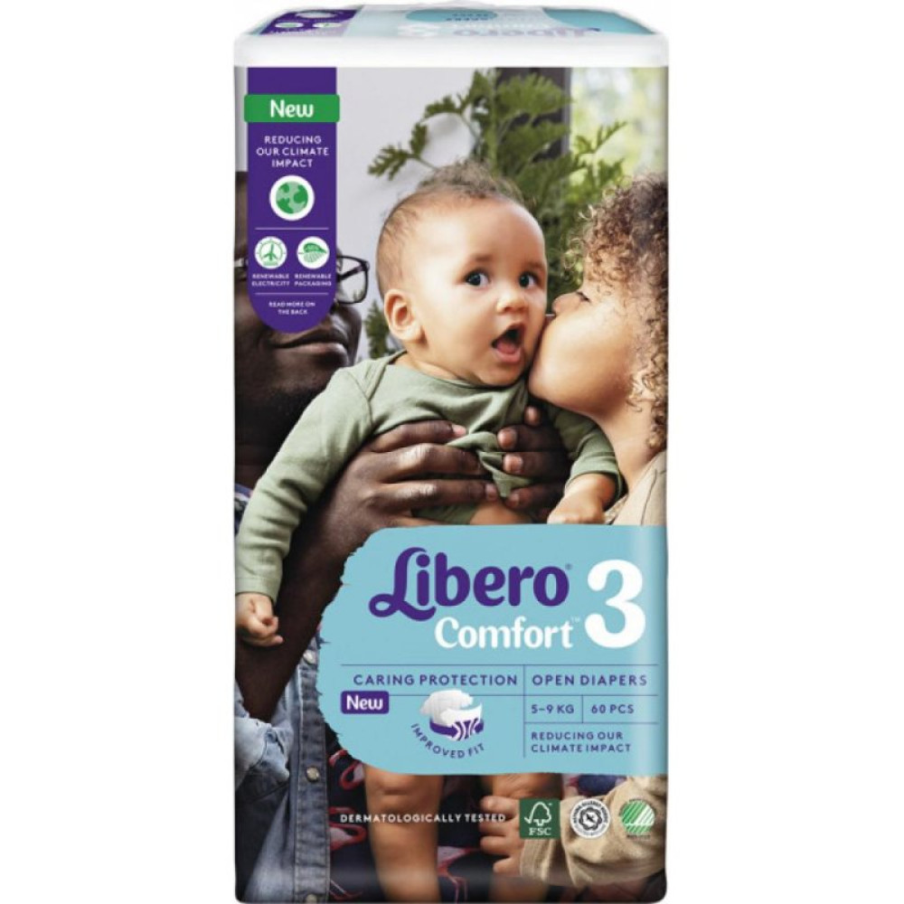 Подгузник Libero Comfort 3 5-9 кг 60 шт (7322541083551) Подгузник Libero Comfort 3 5-9 кг 60 шт (7322541083551)