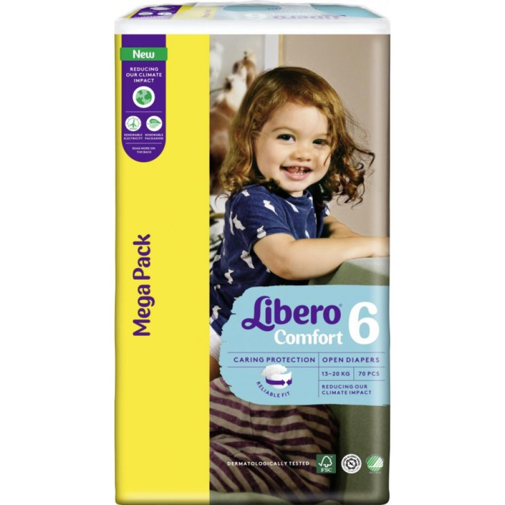 Подгузник Libero Comfort 6 13-20 кг 70 шт (7322541083414)