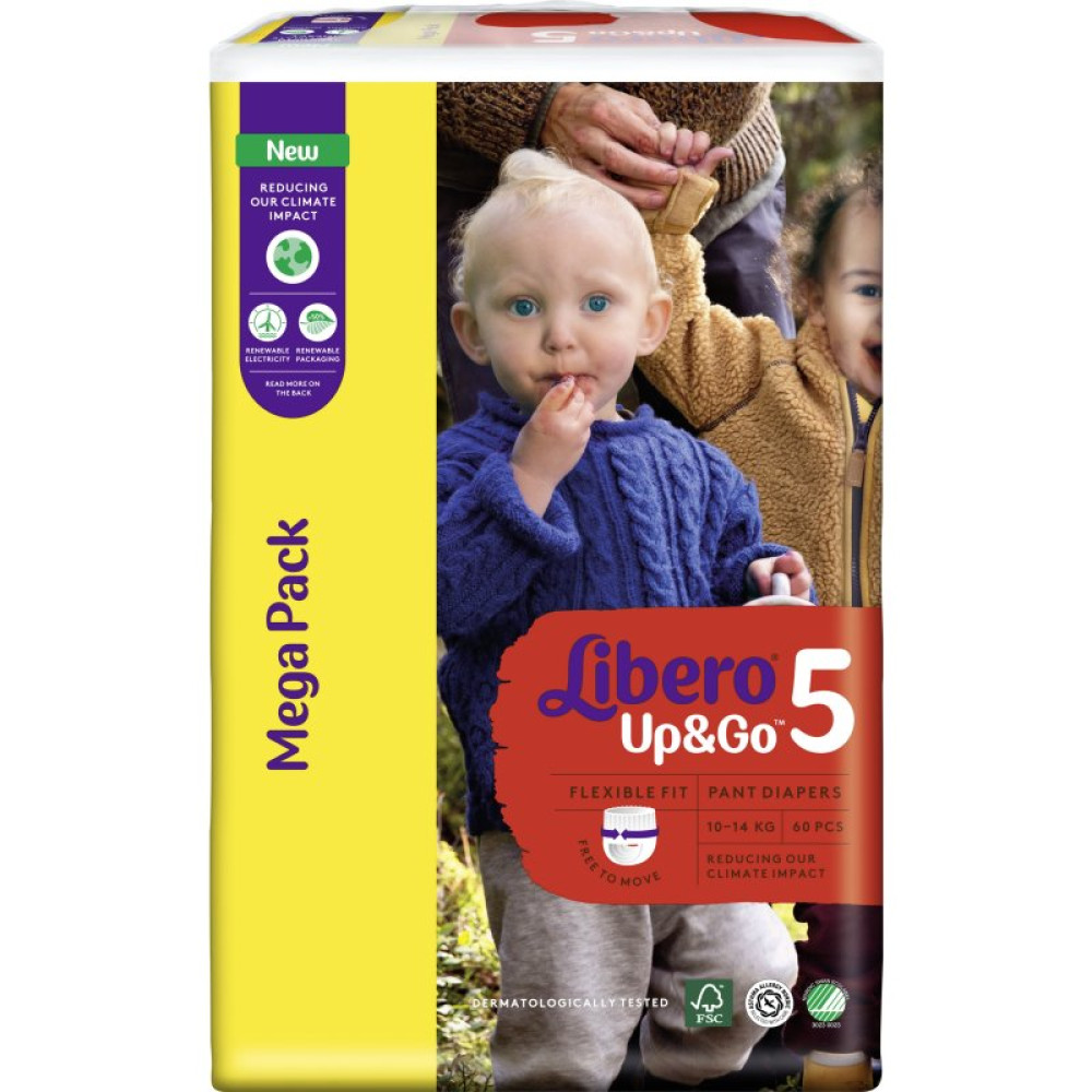 Підгузок Libero UpGo 5 10-14 кг 60 шт HERO (7322541089287) Підгузок Libero UpGo 5 10-14 кг 60 шт HERO (7322541089287)