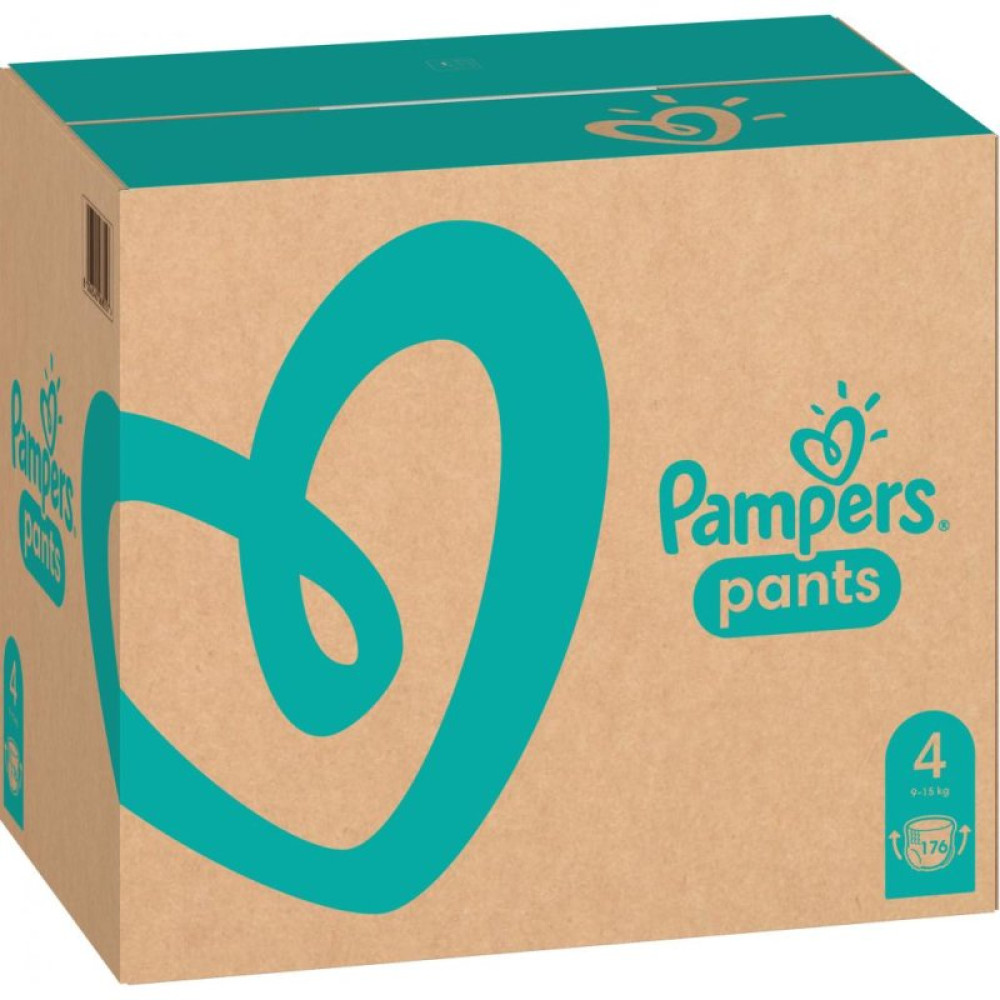 Подгузник Pampers трусики Pants Maxi Размер 4 (9-15 кг) 176 шт (8006540068557)