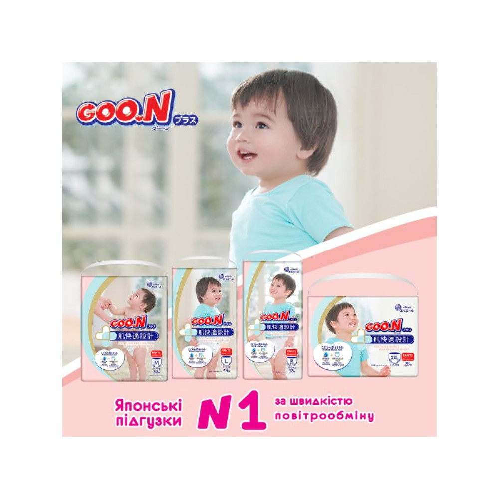 Подгузник GOO.N Plus Трусики 13-25 кг XXL унисекс 28 шт (843351)