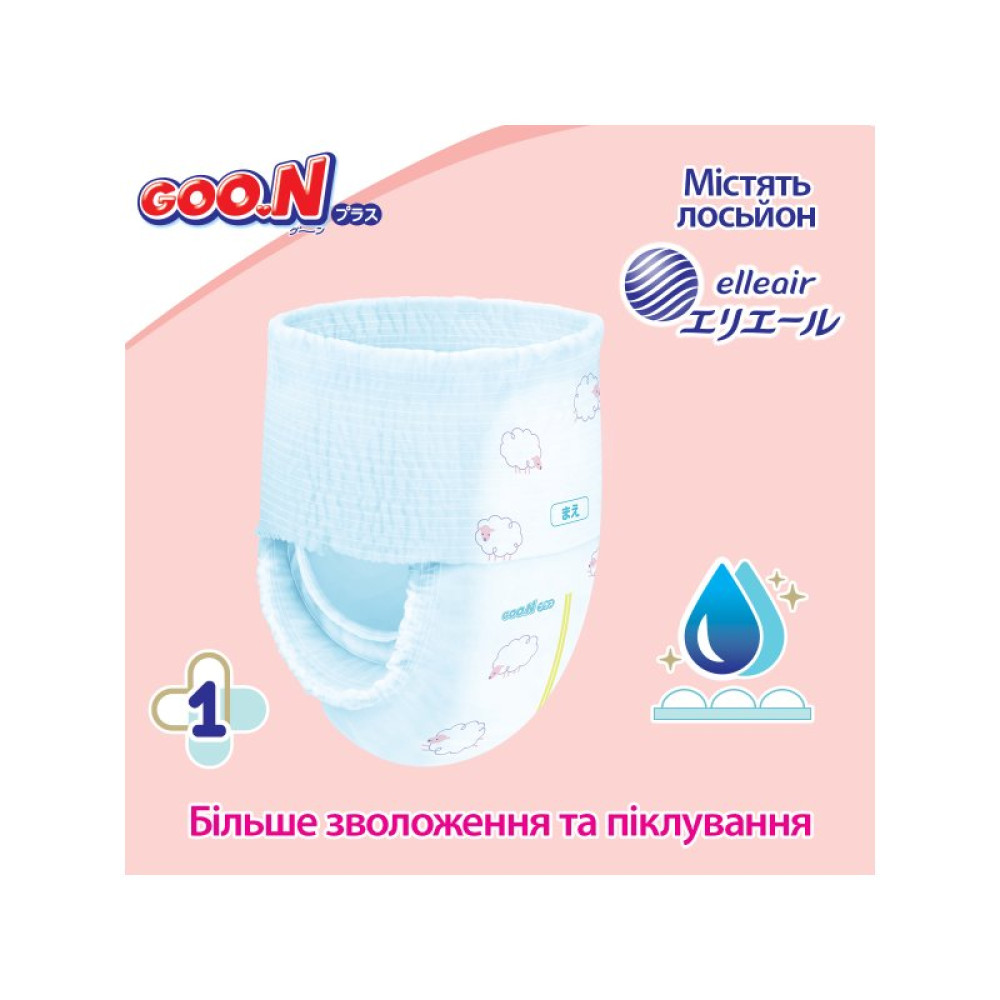Подгузник GOO.N Plus Трусики 6-12 кг M унисекс 58 шт (843339)