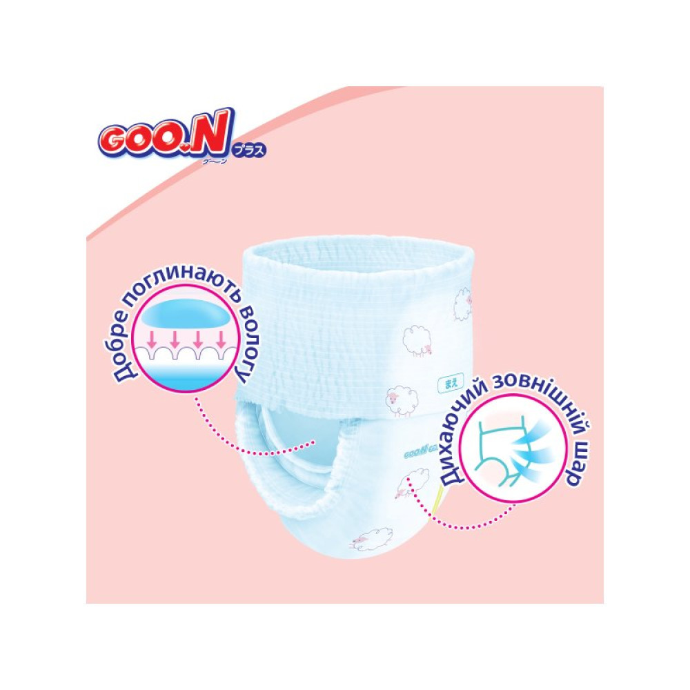 Подгузник GOO.N Plus Трусики 6-12 кг M унисекс 58 шт (843339)