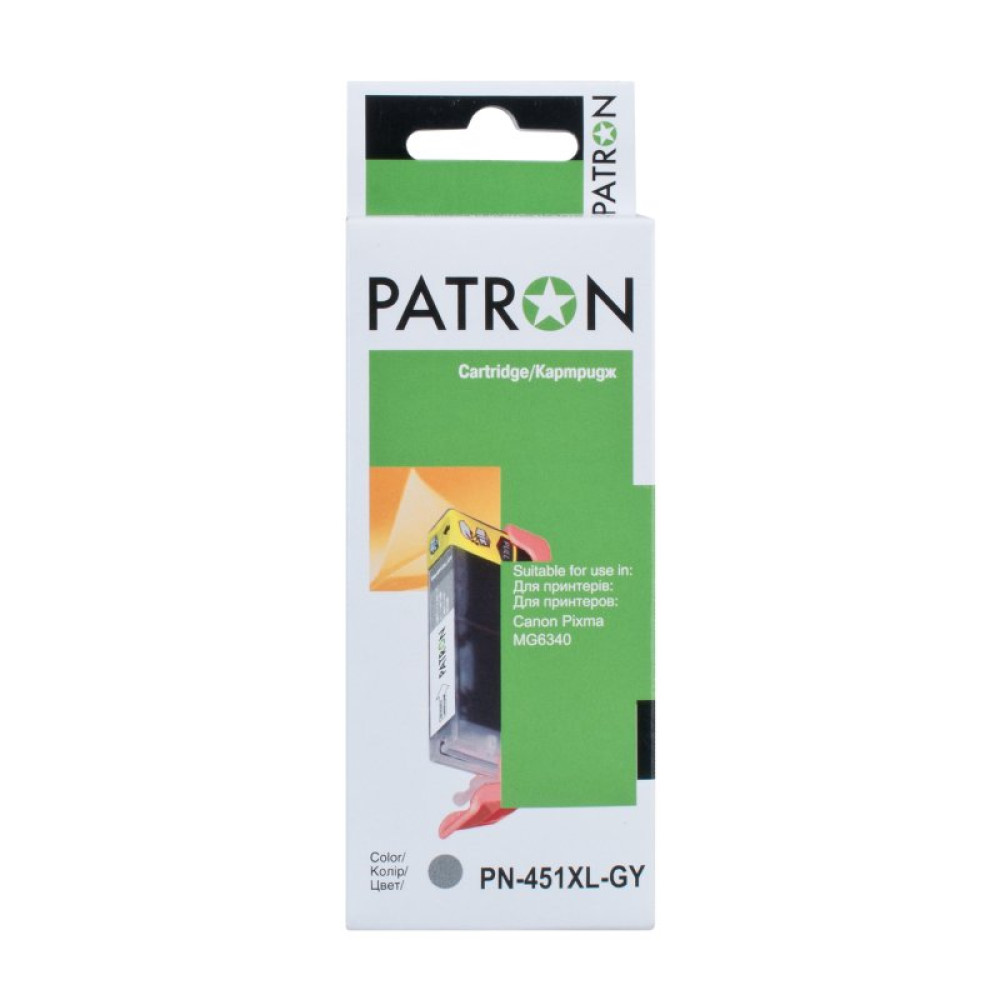Картридж Patron CANON CLI-451XLGY (PN-451XLGY) GREY (CI-CAN-CLI-451-GY-PN)