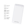 Батарея универсальная ColorWay 10 000 mAh Slim (USB QC3.0 + USB-C Power Delivery 18W) White (CW-PB100LPG3WT-PD)