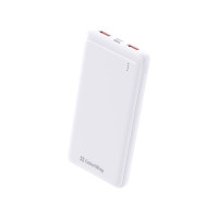 Батарея універсальна ColorWay 10 000 mAh Slim, White (CW-PB100LPF2WT)