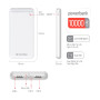 Батарея универсальная ColorWay 10 000 mAh Slim, White (CW-PB100LPF2WT)
