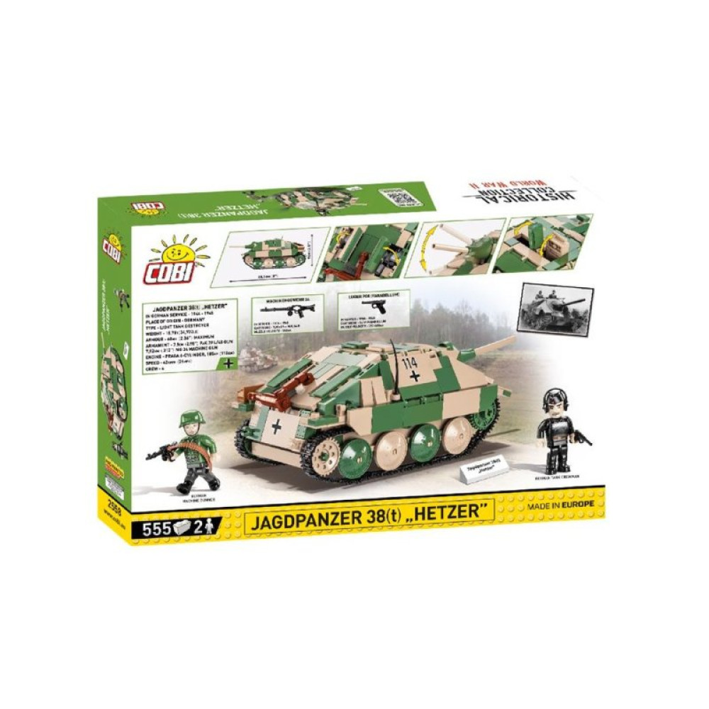 Конструктор Cobi Вторая Мировая Война САУ Хетцер, 555 деталей (COBI-2558)