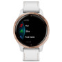 Смарт-часы Garmin Venu 2S, Rose Gold + White, Leather (010-02429-23)