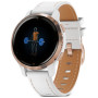 Смарт-часы Garmin Venu 2S, Rose Gold + White, Leather (010-02429-23)