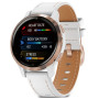 Смарт-часы Garmin Venu 2S, Rose Gold + White, Leather (010-02429-23)
