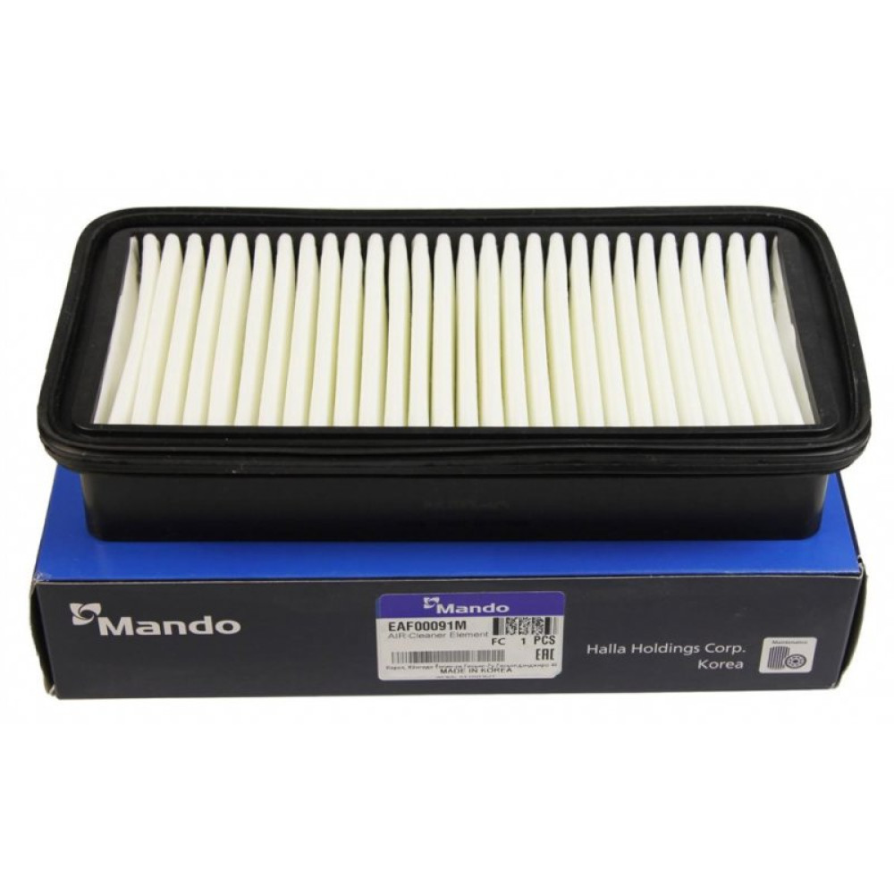 Воздушный фильтр для автомобиля Mando EAF00091M Воздушный фильтр для автомобиля Mando EAF00091M