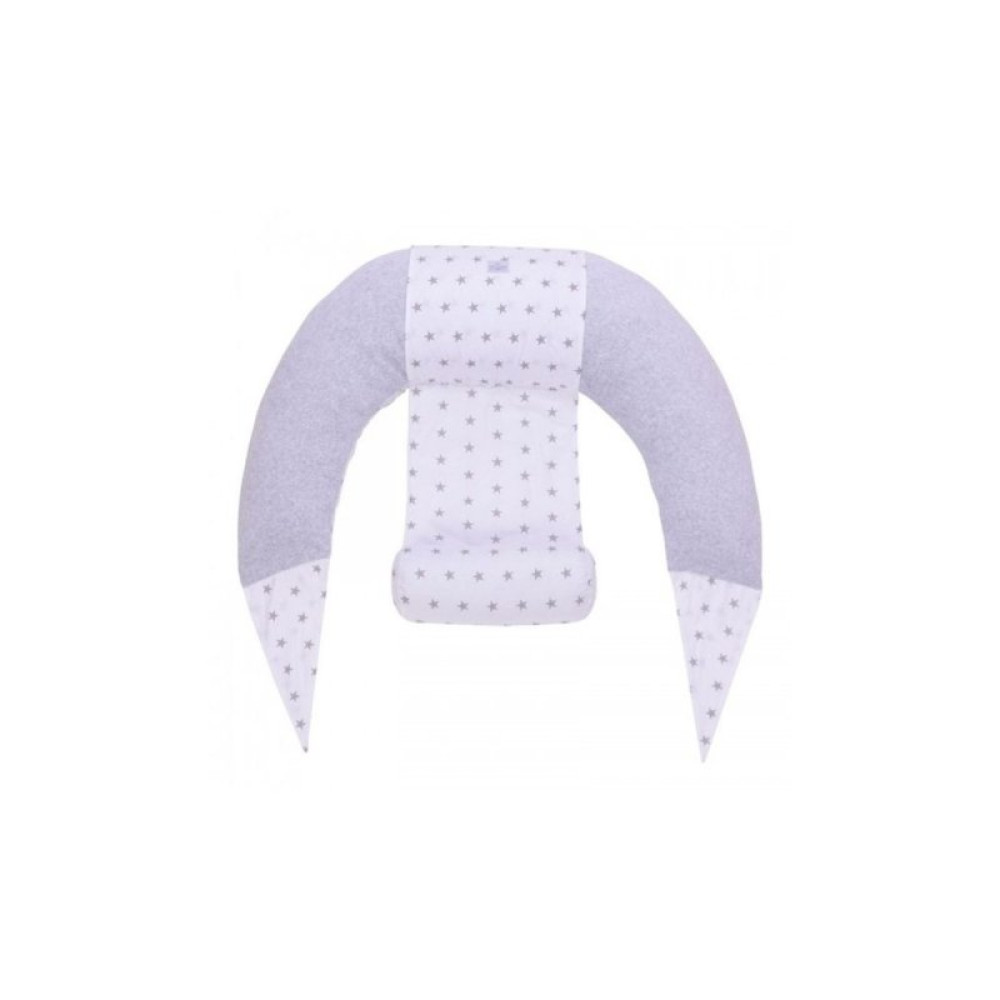 Подушка Верес для кормления Comfort Lux Velour stars grey 200х75 (302.04.2) Подушка Верес для кормления Comfort Lux Velour stars grey 200х75 (302.04.2)