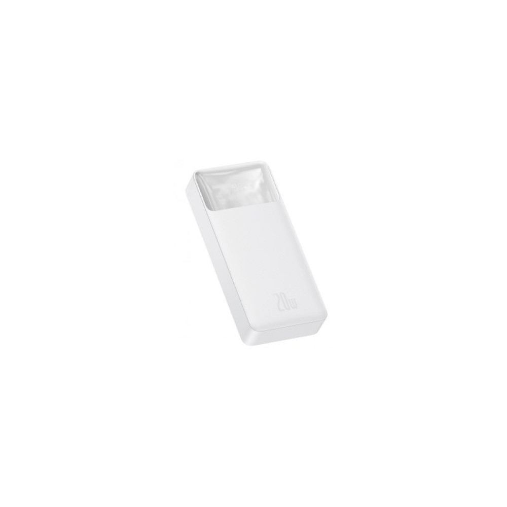 Батарея універсальна Baseus Bipow 20000mAh, PD/20W, QC3.0/USB-C, 2*USB-A/3A(max.), white (PPDML-M02)