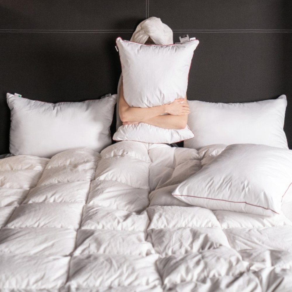 Подушка MirSon пуховая Hand Made De Luxe 901 средняя 70x70 (2200000555786)