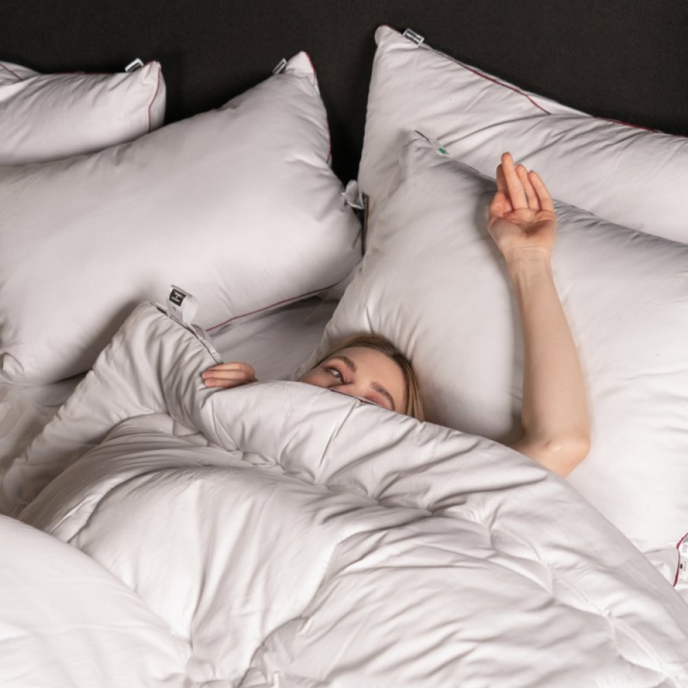 Подушка MirSon антиаллергенная DeLuxe Eco-Soft Hand Made 472 низкая 50х70 (2200000624918)