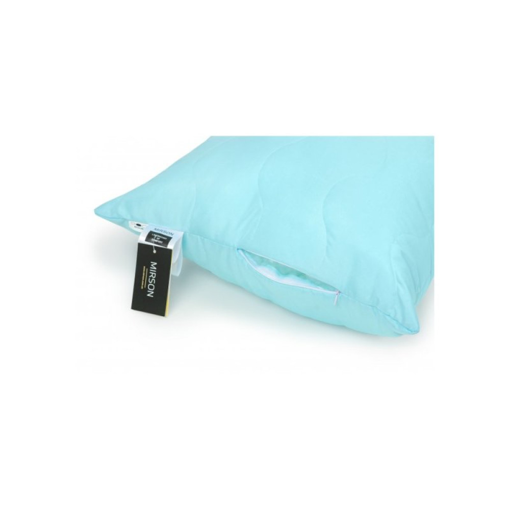 Подушка MirSon хлопковая 1625 Eco Light Blue Средняя (2200002647342)
