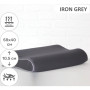 Подушка MirSon ортопедическая №6007 Delicate satin Iron grey 58х40х10.5 (2200003260977)
