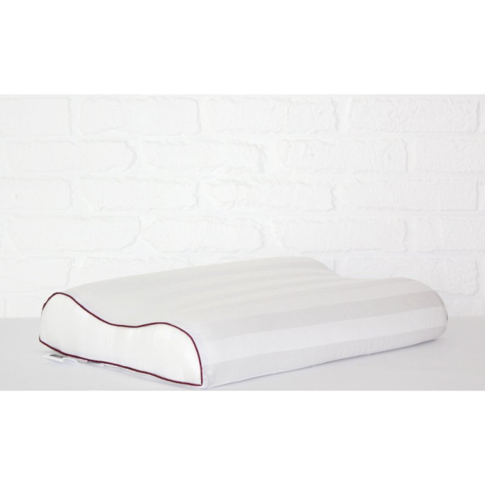 Подушка MirSon ортопедична 6024 Noble stripe Royal Pearl Aero 58х40х10.5 (2200003261424)