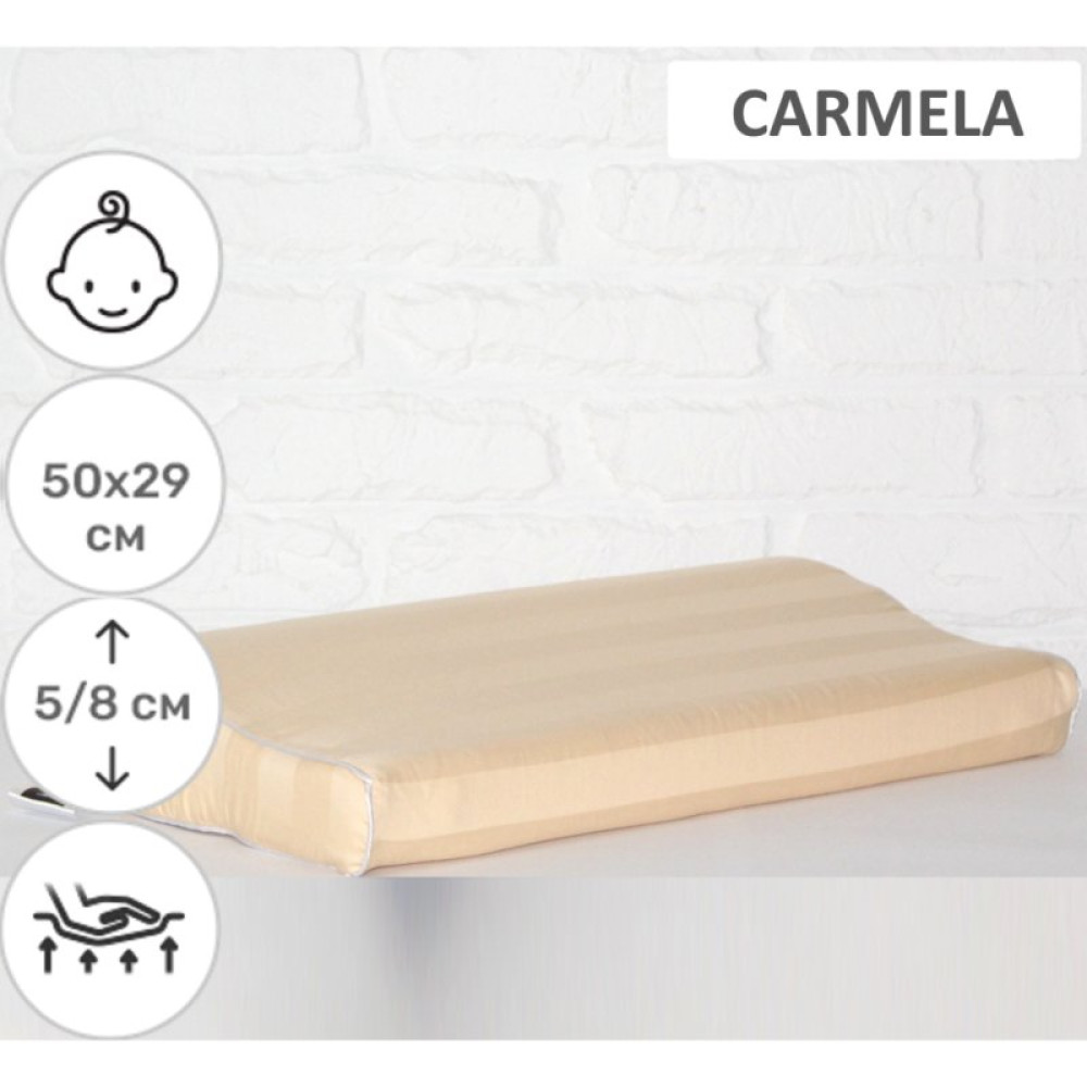 Подушка MirSon ортопедическая №6107 Noble stripe Carmela Kiddy Girl 50х29х5 (2200003262612)