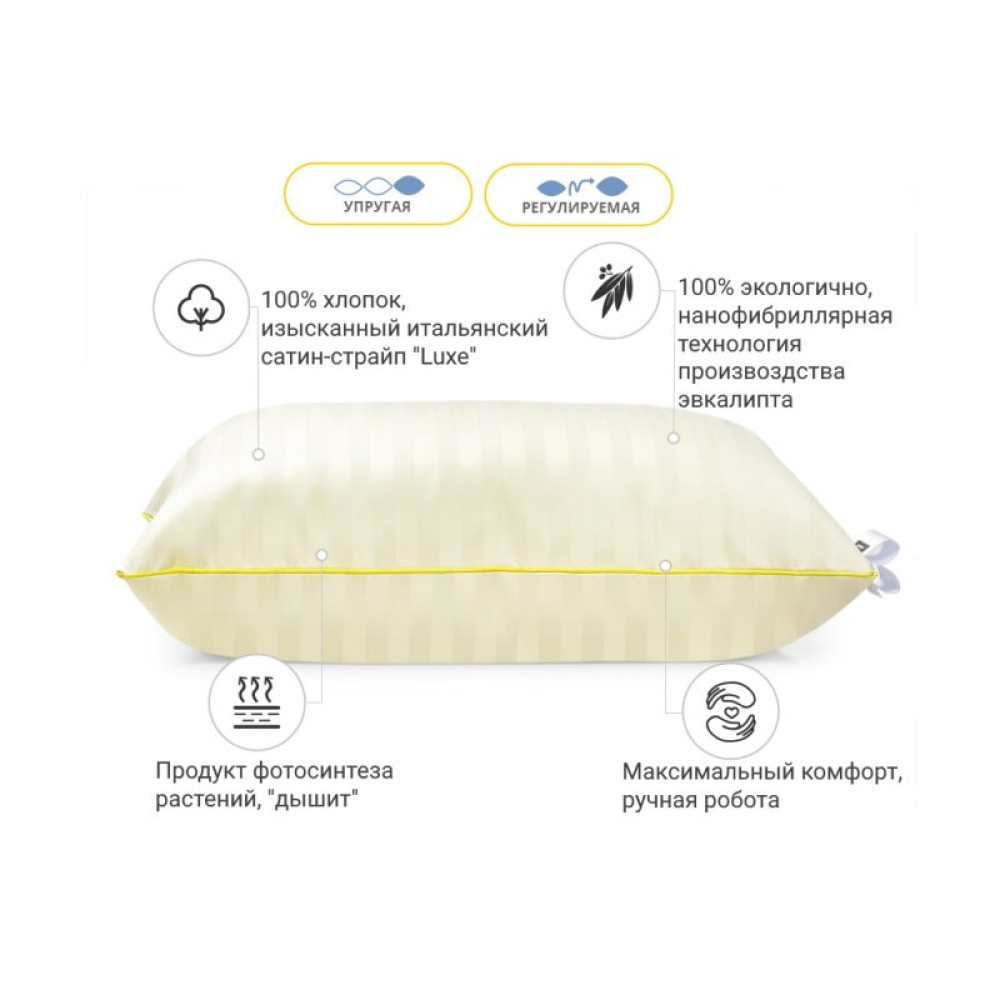 Подушка MirSon 1277 Carmela Hand Made с эвкалиптом Высокая 50х50 см (2200003276343) Подушка MirSon 1277 Carmela Hand Made с эвкалиптом Высокая 50х50 см (2200003276343)