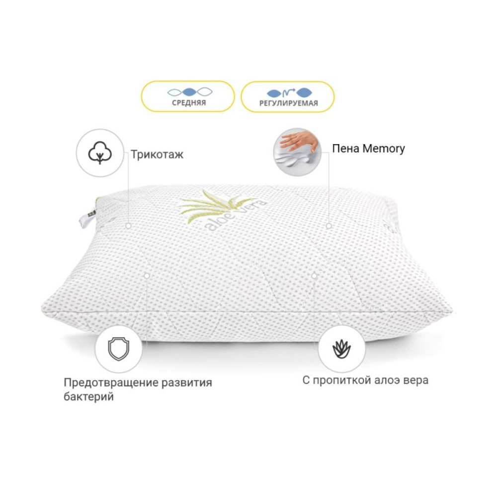 Подушка MirSon Memory №794 Alberto Memory середня 60х60 см (2200001489615)