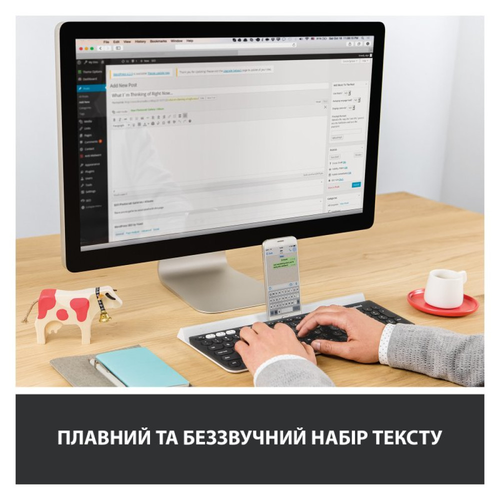 Клавиатура Logitech K780 Multi-Device Wireless UA Dark Gray (920-008042)