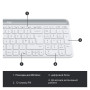 Комплект Logitech MK470 Slim Wireless UA Off-White (920-009205)