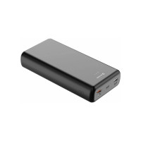 Батарея универсальная SWISSTEN 30000mAh PD/20W, QC/3.0, USB-C, Lightning, Micro-USB, 2*USB-A, +cable USB-C 3A, black (8595217479838)