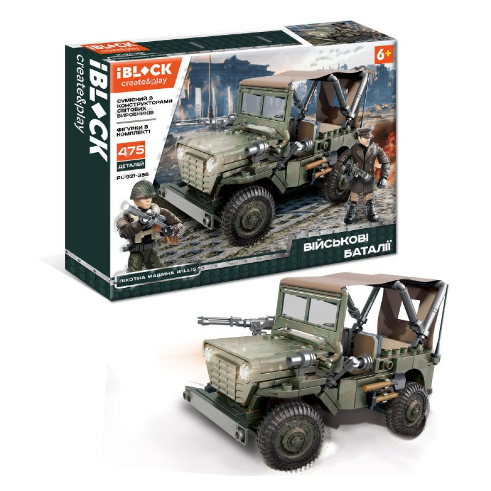 Конструктор iBlock Пехотная машина Willis 475 деталей (PL-921-356)